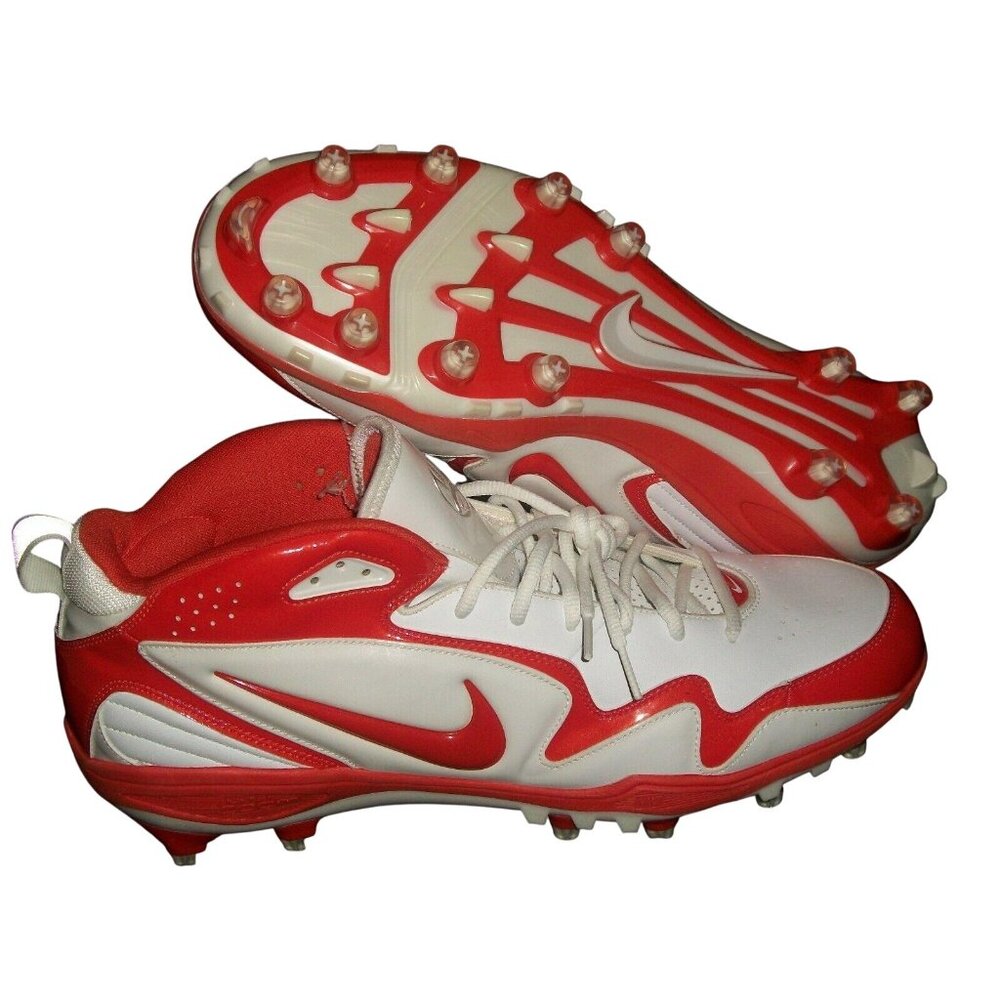 Nike Zoom Mercless Mens Orange White Football Cleats Athletic 354905-181 Size 17